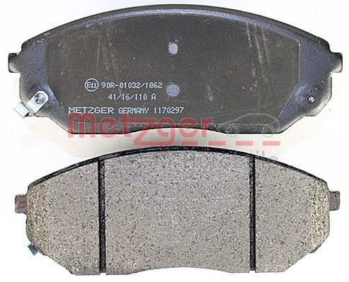 METZGER 1170297 Bremsbelagsatz, Scheibenbremse